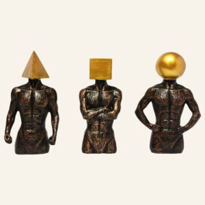 Gold Men Sculptures