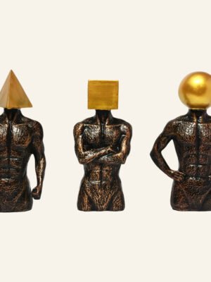 Gold Men Sculptures