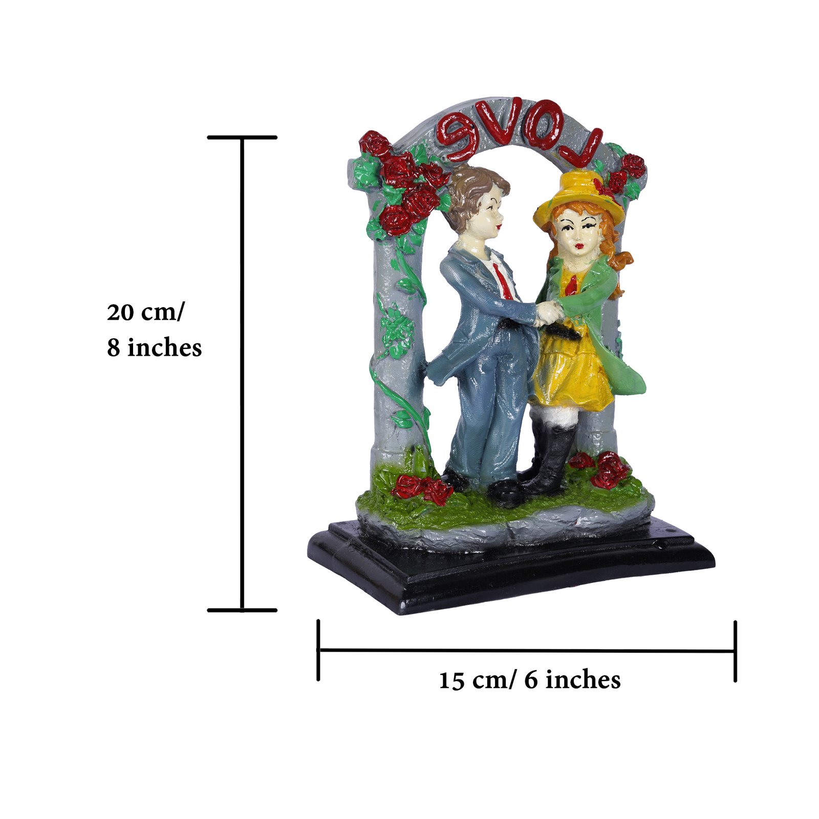 Romantic Love Couple Decorative Showpiece | Perfect Gift for Anniversary & Wedding - Image 4
