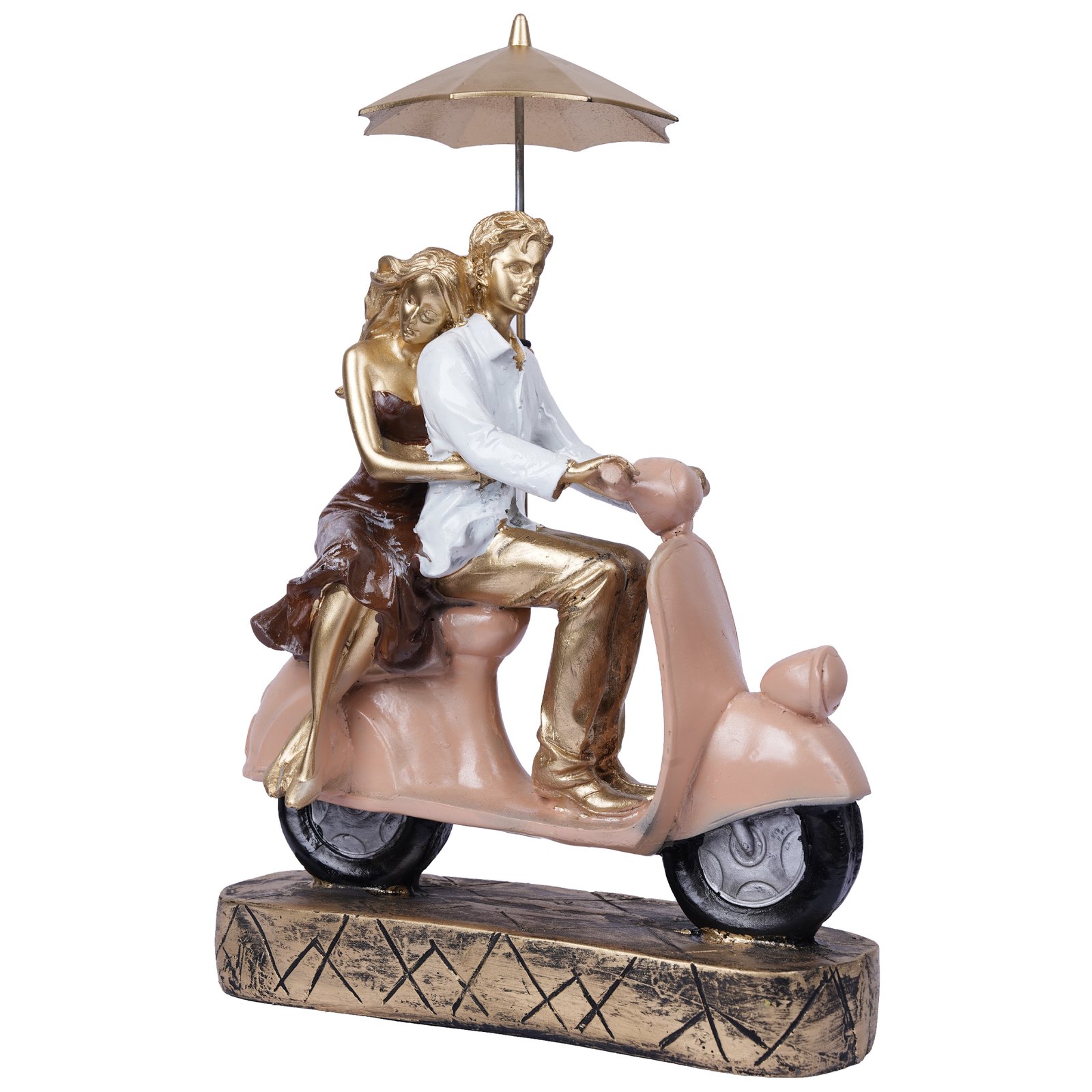Valentine Special Love Couple on Scooter Home Decor Statue - Image 2