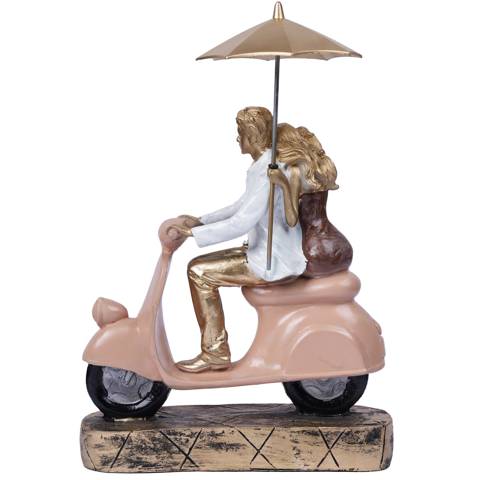 Valentine Special Love Couple on Scooter Home Decor Statue - Image 3