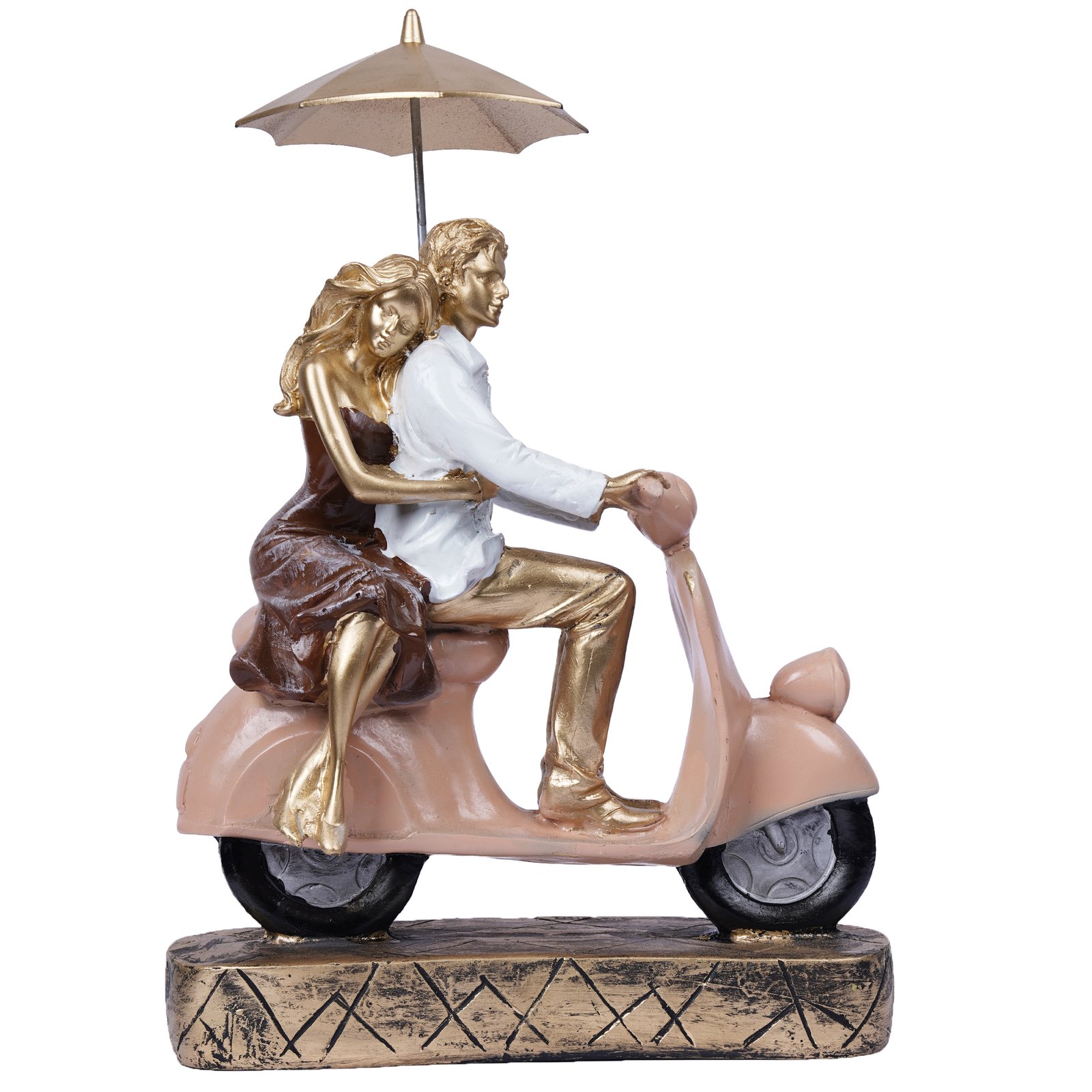 Valentine Special Love Couple on Scooter Home Decor Statue - Image 4