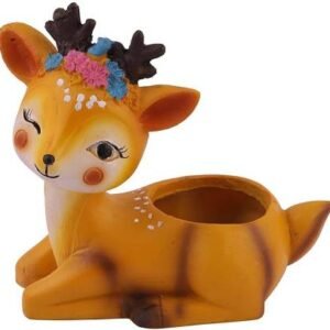 Kids Room Decorative Cute Basket Polyresin Pot | Stylish Succulent Planter