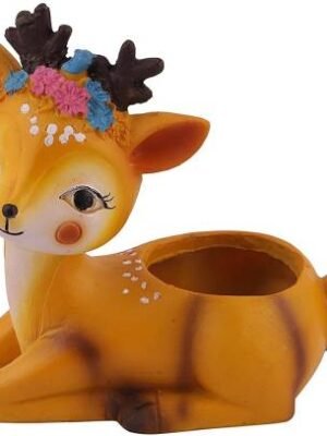 Kids Room Decorative Cute Basket Polyresin Pot | Stylish Succulent Planter