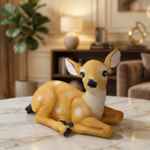 baby deer hiran showpiece brown decorative figurine home decor office garden statue